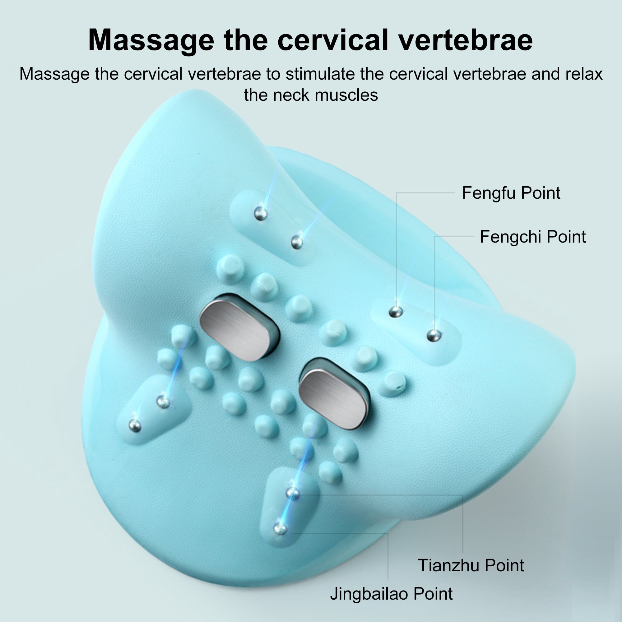 INSMART Neck Massager with EMS Pulse, 6-Level Intensity & Magnetic Heat Massage – Portable Cervical Relief for Muscle Stiffness and Fatigue