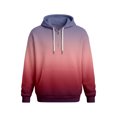 thumbnail image 3 of Valora Men Winter Outfit Knit Half Zip Hoodie Sweatshirt for Everyday Casual Wear – Lightweight Athletic Pullover with Front Pocket and Gradient Detail Hot Pink S, 3 of 3