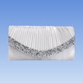 thumbnail image 2 of Sentmoon Handbag Women Purse Women's Wrinkled Rhinestone A Fashionable and Versatile Spring/Summer Style for Banquets and Weddings Featuring Sequins Sparkles and A Chain., 2 of 7