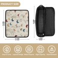thumbnail image 4 of Hair Tool Organizer Bag with Heat Resistant Mat Removable Travel Storage Case for Hot Air Brushes Curling Irons Various Colors and Sizes Butterflies, 4 of 8