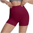 thumbnail image 2 of Sokhug Women High Waist Seamless Athletic Shorts Stretchy Tummy Control Shaping Shorts Daily Layering Slim Solid Color High Waist Yoga Shorts, 2 of 5