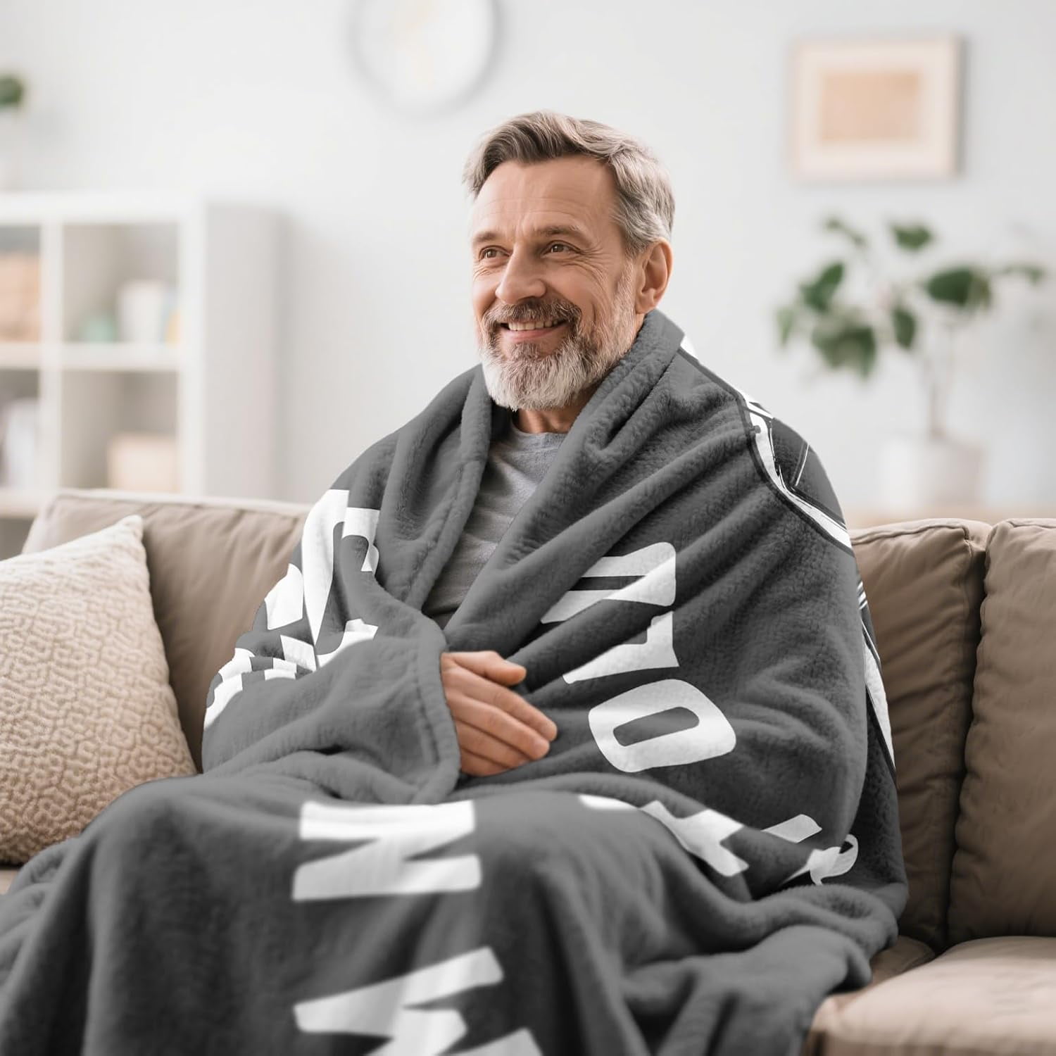 Dad Gifts, Blanket Gifts for Men, Birthday Gifts for Dad & Grandpa, Funny Gag Gift for Him, Cool Unique Gifts for Men Who Have Everything, Great Over The Hill Gift Idea Throw Blanket