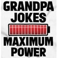 thumbnail image 2 of Grandpa Jokes Maximum Power Funny Hoodie Hooded Sweatshirt Men Brisco Brands X, 2 of 6