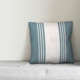 thumbnail image 2 of Creative Products Sea Glass and White Farmhouse Stripe 20x20 Spun Poly Pillow, 2 of 2