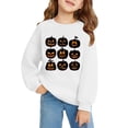 thumbnail image 5 of Mercatoo Kids Baby Halloween Sweatshirt Pumpkin Graphic Print Pullover for Boys Girls Crewneck Long Sleeve Tops, 5 of 6