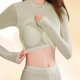 thumbnail image 5 of Conjuntos de ropa interior térmica de moda para mujer, cuello alto, manga larga, lencería informal, ropa de dormir, conjunto de ropa interior, blusa de poliéster para mujer, 5 of 6