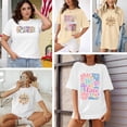thumbnail image 5 of Aiyino women's Tee Shirt Short Sleeve 100% Cotton Oversized Graphic Tee Plus Size Casual Spring Summer Tops Gifts For Mother, 5 of 9