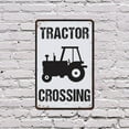 thumbnail image 5 of Vintage Style Tractor Crossing Farm 12 Inch x 18 Inch Novelty Aluminum Metal Sign Slow Roll Green Steel Weatherproof Perfect for Barn Roads Fields Driveways Fun Gift for Farmers, 5 of 6