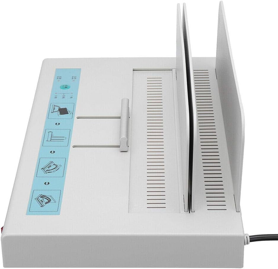Thermal Binding Machine, 110V Hot Glue Binding Machine A4 Document Contract Heat Binder Electric Book Binder 1-50MM Binding Thickness