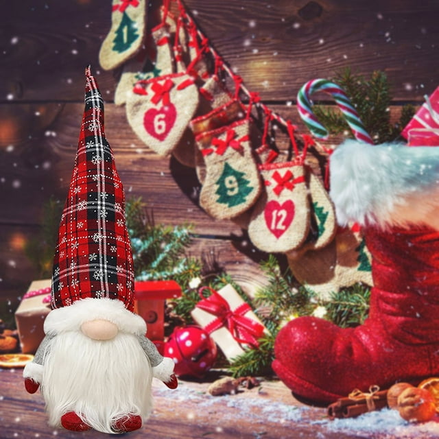 Cadeau d'Anniversaire de Poupée de Santa Rudolph pour la Décoration de Vacances de Noël à la Maison