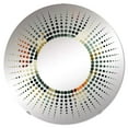 thumbnail image 2 of Designart "Geometric Oasis in Green Hues II" Geometric Starburst Round Wall Mirror - Oval Printed Decorative Mirror - Multiple Color Options, 2 of 5