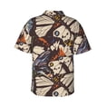 thumbnail image 3 of Disketp Hawaiian Shirts For Men,Vector Butterflies Print Mens Casual Short Sleeve Button Down Shirts Beach Shirt, 3 of 8