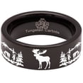 thumbnail image 5 of Moose Scenery Tungsten Carbide Ring, 5 of 9