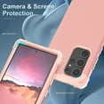 thumbnail image 7 of for Samsung Galaxy S24 Ultra Case, 3 in 1 Heavy Duty Rugged Hybrid Anti Slip Shockproof Hard PC Cover Soft Silicone Bumper Non-Slip Protective Phone Case Cover for Samsung Galaxy S24 Ultra, Rosegold, 7 of 7