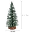 thumbnail image 2 of 10Pcs 10Cm Mini decoración de árbol de Navidad con adornos de pino nevados DIY para barra de fiesta en casa, 2 of 8