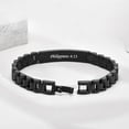 thumbnail image 2 of VNOX Classic Watch Strap Bracelet-Engraved Inspirational Christian Faith Bible Verse Quote Wristbands Elegant Link Bracelet Encouragement Gift,Classic Watch Band Strap Design, 2 of 5
