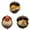 B, variant on Uutvery 3 Pcs Resin Forest Animals Ornaments, Sleeping Animals in Hazelnuts Design, Cozy Christmas Tree Decor, Durable Resin for Garland Wreath Tabletop Gift
