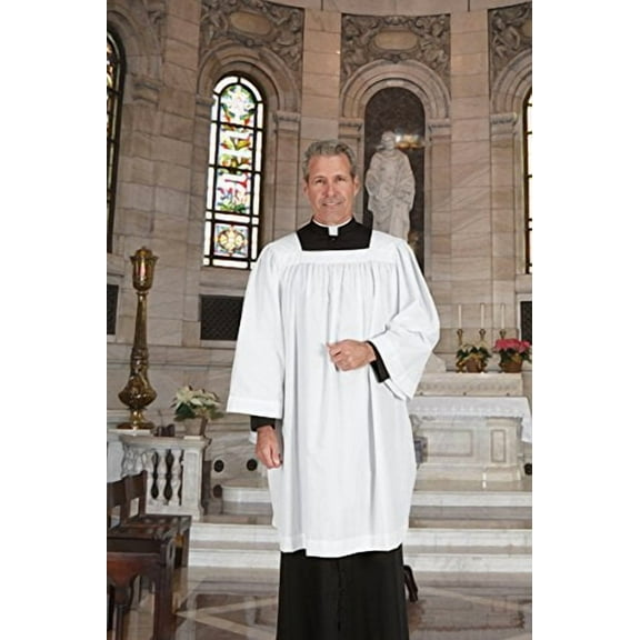 RJ Toomey 886 Clergy Square Neck Surplice-X-Large