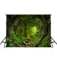 thumbnail image 2 of EREHome Tissu Polyester 7x5ft Forêt Photographie Arrière-Plans Vert Studio Photo Fond Prop, 2 of 3