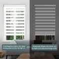 thumbnail image 4 of SUNVIVI Cordless Zebra Blinds for Windows, Dual Layer Zebra Roller Shades Blinds for Windows, Sheer or Privacy Light Control, Day and Night Window Shades for Living Rome, Office, 4 of 9