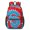 Red and Blue Tie Dye Pattern, variant on Red and Yellow Tie Dye Pattern 17" Waterproof Oxford School Backpacks for Teens, S-Shape Padded Straps, for School, Travel, Hiking, Camping