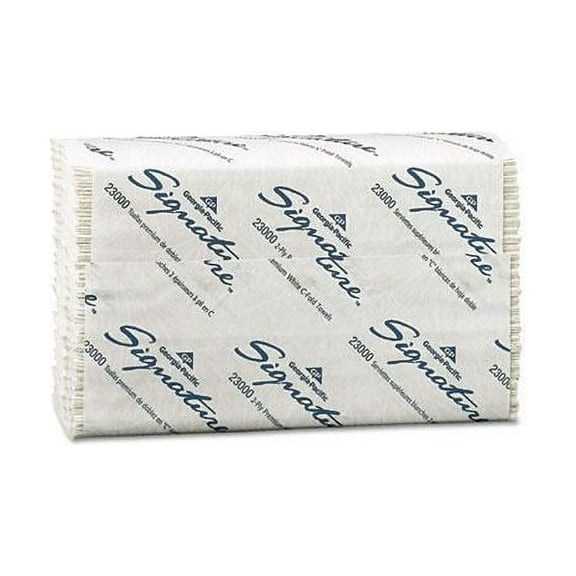 Georgia Pacific Professional Pacific Blue Select C-Fold Paper Towels, 10 1/10 x 13 1/5,White,120/PK,12 PK/Ct -GPC23000