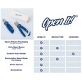 thumbnail image 2 of Zibra ¡Ábrelo! Multiherramienta todo en uno con tijeras resistentes, cortador de cajas, destornillador y abridor de paquetes, azul, 2 of 5