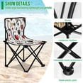 thumbnail image 4 of BZSMCE Camping Chairs Modern Ornate Affection Pattern Folding chair, 4 of 8