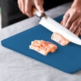 thumbnail image 5 of Dexas NSF Certified Polysafe Cutting Board with Handle, 11 x 14.5 Inches, Reversible Kitchen Cutting Board, Blue, 5 of 6