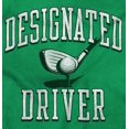 thumbnail image 2 of Designated Driver Funny Golfing Pun Unisex Plus Fleece Graphic Sweatshirt Brisco Brands 3X, 2 of 5