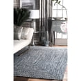 thumbnail image 2 of nuLOOM HJFV01D Braided Lefebvre Runner Rug, 2` 6" x 8`, Light Blue, 2 of 2