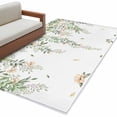thumbnail image 2 of Area Rug for Living Room, Green Eucalyptus Leaves Non-Slip Indoor Large Carpet for Bedroom/Dining Room, Spring Floral Weeping Farmhouse Washable Low-Profile Rectangle Floor Mat Runner Rugs - 3 x 5 Ft, 2 of 7
