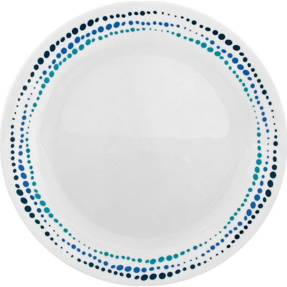 Assiette plate en verre Corelle® Classic 26 cm, bleu océan