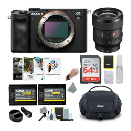 UPC: 0040962846643 | Sony Alpha a7C Full-Frame Mirrorless Camera (Black) Bundle with FE 24mm GM Lens