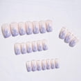 thumbnail image 1 of Namotu 24 Uds prensa en uñas postizas llama ataúd cuadrado acrílico uñas postizas pegamento de fuego en uñas para mujeres niñas salón de manicura Diy oso de fresa  Hogar, 1 of 2