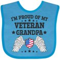 thumbnail image 3 of Inktastic I'm Proud of My Veteran Grandpa Boys or Girls Baby Bib, 3 of 4