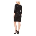 thumbnail image 2 of Jessica Howard Womens Petites Formal Sequined Sheath Dress Black 12P, 2 of 3