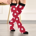 thumbnail image 5 of Coolnut Polka Dots Compression Socks for Men & Women 1 Pack, Knee High Stockings for Running, Sport, Hiking & Travel, 5 of 6