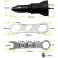 thumbnail image 2 of Electric Riveter Gun - Drill And Riveting Tool Kit - Adapter Accessory, Black, 2 of 5