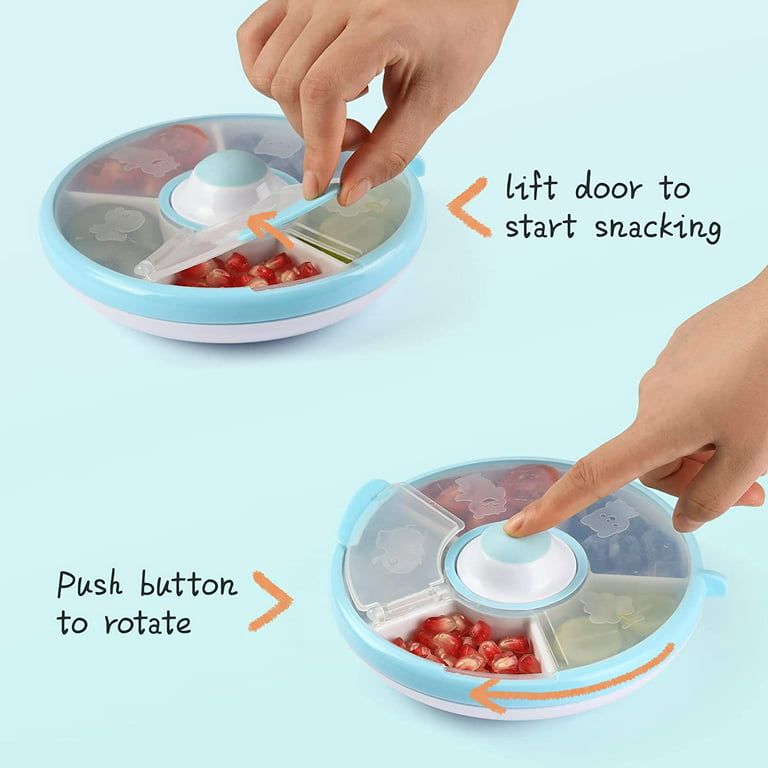 GoBe Kids Snack Spinner - Reusable Snack Container with 5 Compartment - My  CareCrew