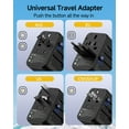 thumbnail image 3 of Universal Travel Adapter, GaN 45W International Plug Adaptor, 3 of 7