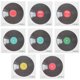 thumbnail image 1 of 1 juego de calcomanías de vinilo para pared, diseño de disco de vinilo, ideal para fiestas musicales, vintage, para estudio de música., 1 of 5
