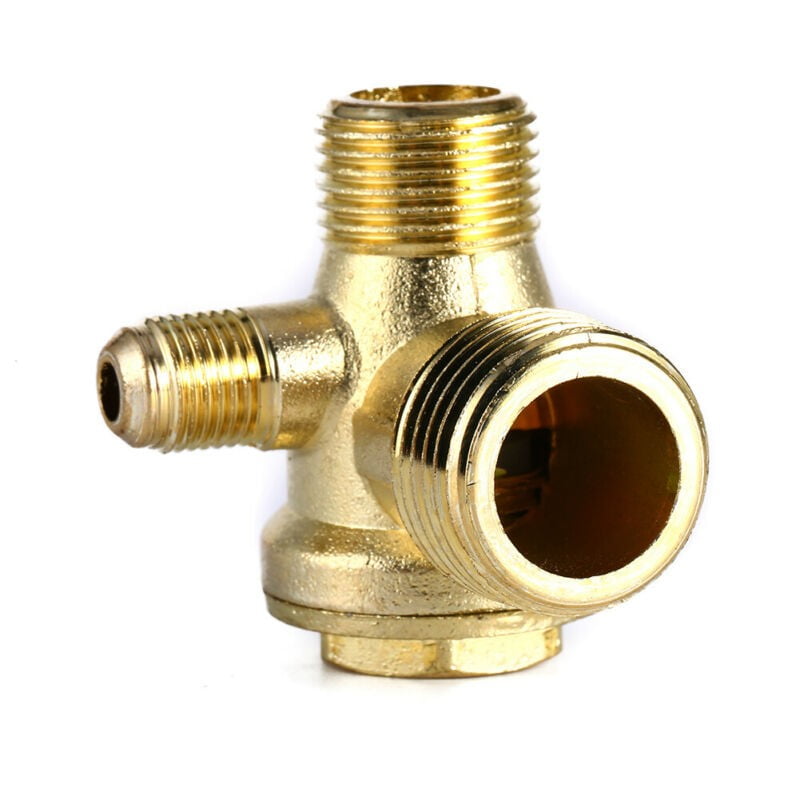 3-Way Practical Unidirectional Air Compressor Check Valve Connect Pipe Fittings 
