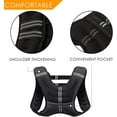 thumbnail image 4 of Weighted Vest for Women and Men Lbs with Reflective Stripe and Double Adjustable Buckle Straps Weight Vests for Strength Training, Jogging, Cardio, Weight Loss, 4 of 7
