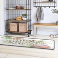 thumbnail image 4 of SKYSONIC 2'X6' Christmas Snowman Runner Rug with Rubber Backing, Xmas Quotes Non Slip Entryway Rug Runner Washable Soft Area Rug Carpet for Hallway Bedroom Kitchen Decor, 4 of 6