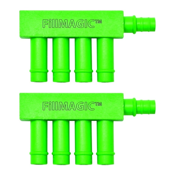 PF WaterWorks PF0554 FillMAGIC Toilet Overflow Fill Cycle Diverter Saves 1/2 to 1-1/2 Gallon per Flush by Optimizing Amount of Water Going to Bowl 2 Tank Pack Green