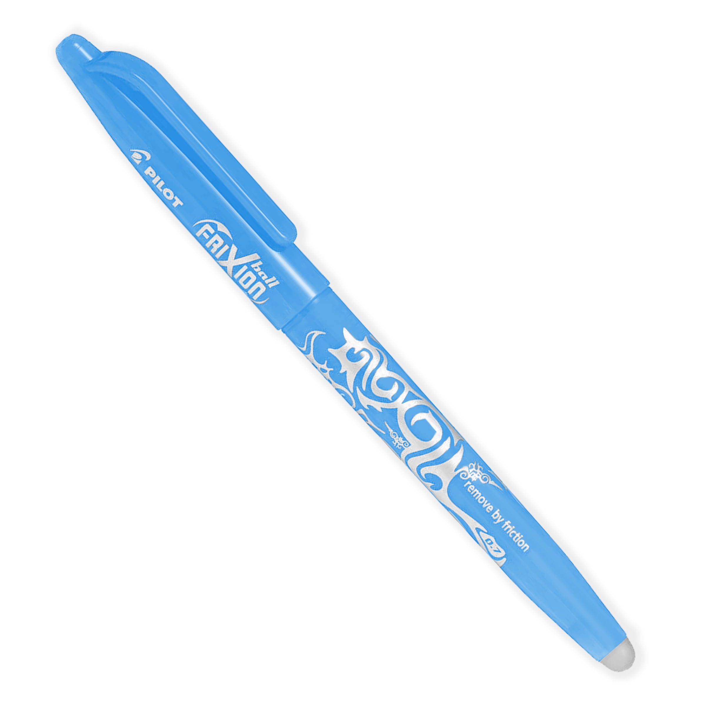 Pilot Frixion Heat Erasable Rollerball Pen FR7 - Medium 0.7mm - Light Blue Wallet of 3 Pens + 3 Refills