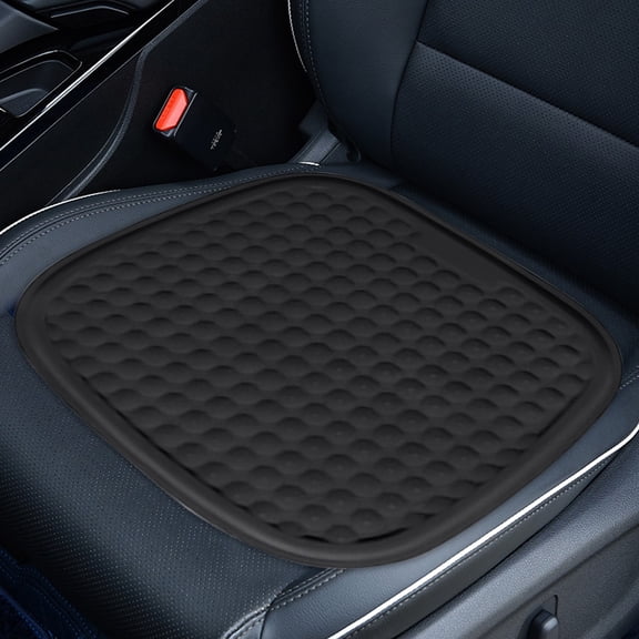 LHNFT Car Seat Cushion, Summer Ice Silk Gel Seat Cushion with Non-Slip Cover, Sciatica and Lower Back Pain Relief, Seat Cushions for Car Home Office Chair Wheelchair, Travel Essentials, 15.7"x15.7"