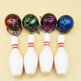 thumbnail image 3 of Accesorios de llavero YONGSHENG mini bolera simulada 2 piezas azul, 3 of 5