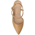 thumbnail image 4 of Journee Womens Scipio Crossover Ankle Strap Pointed Toe Pumps, Widths Available, 4 of 9